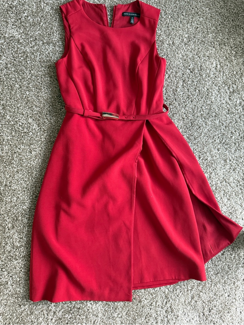White House Black Market Red Women's Dress